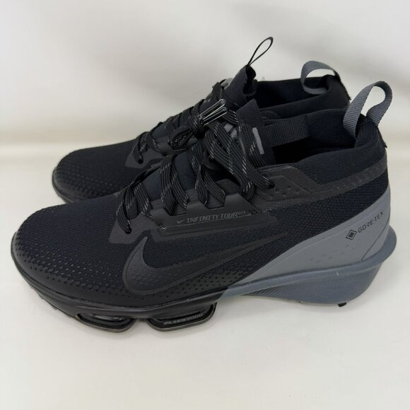Nike Air Zoom Infinity Tour 2 Next% GTX Golf Cleats Black Men’s Size 9 - Picture 2 of 7